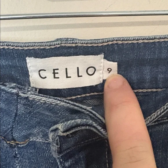 Cello Distressed Ankle Jeans in Dark Blue - Picture 2 of 5